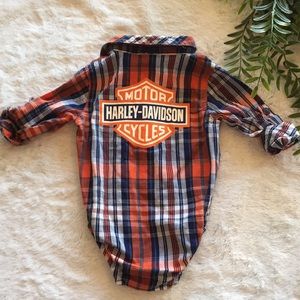 Harley Davidson onesie size 6/9 Months